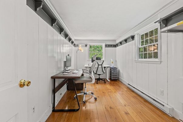 Home Office, Interior, Wood Texture Flooring