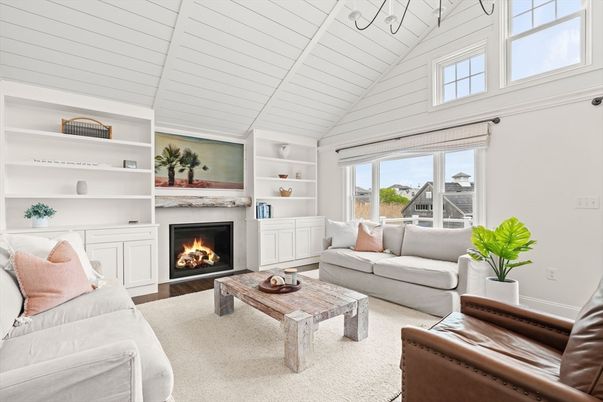 Fireplace, Interior, Living room, Wood Texture Flooring