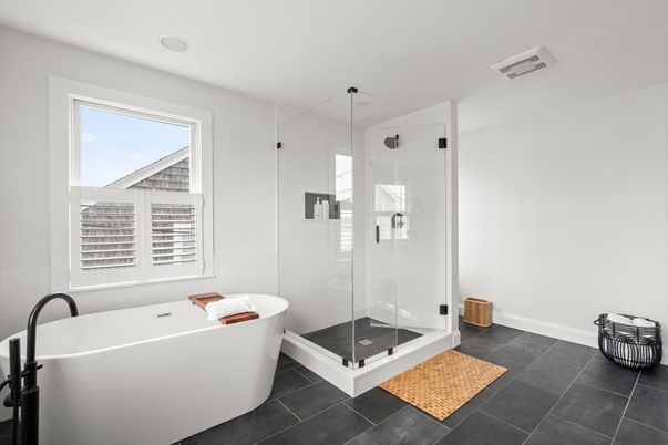 Bathroom, Free Standing Baths, Glass Shower, Interior