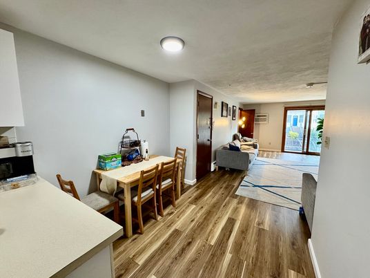 Dining room, Interior, Wood Texture Flooring