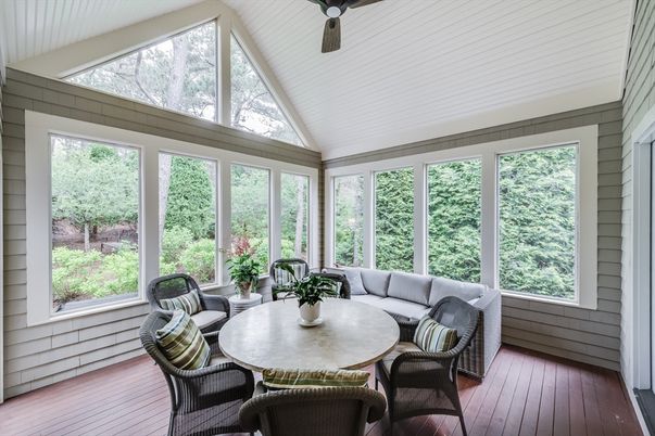 Dining room, Interior, Sun Room, Wood Texture Flooring