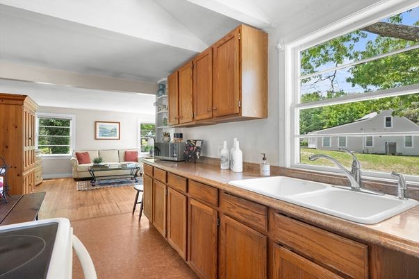 Interior, Kitchen, Living room, Wood Texture Flooring
