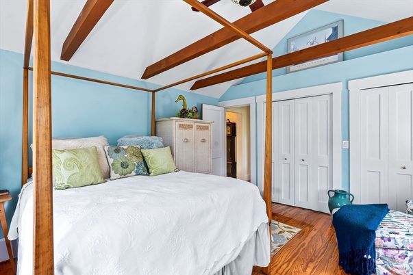 Bedroom, Interior, Wooden Beams, Wood Texture Flooring