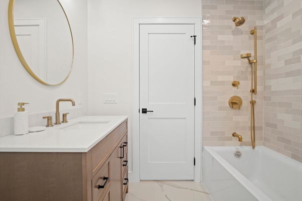 Bathroom, Dual Sink Vanities, Interior, Marble