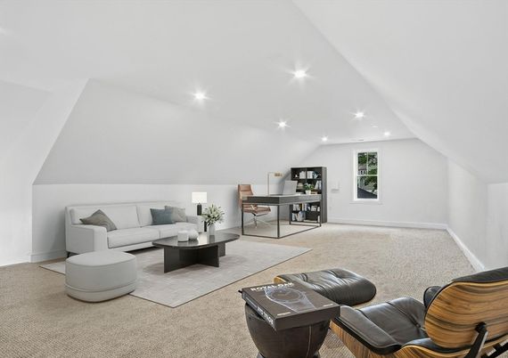 Interior, Living room, Recessed Lighting