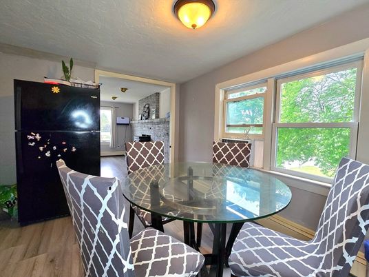 Dining room, Interior, Wood Texture Flooring