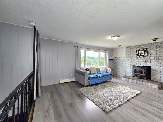 Fireplace, Interior, Stone Walls, Wood Texture Flooring