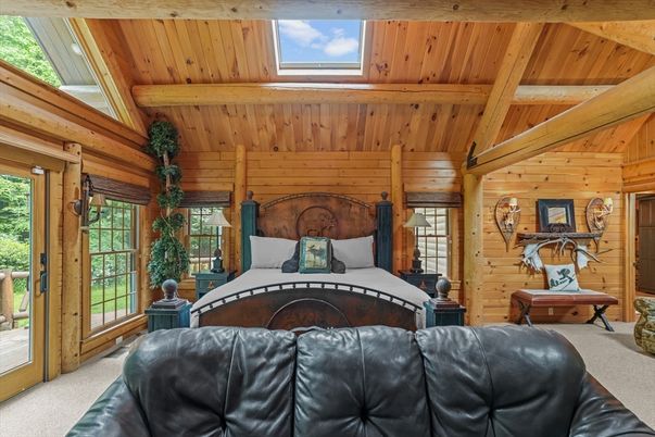 Bedroom, Interior, Wooden Beams, Wooden Ceilings, Wooden Walls
