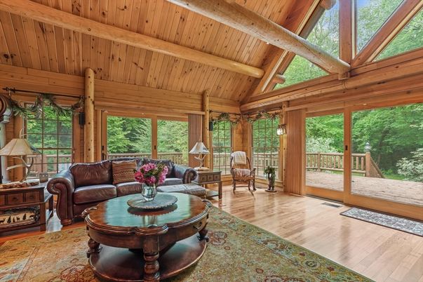 Interior, Living room, Sun Room, Wooden Beams, Wooden Ceilings, Wood Texture Flooring, Wooden Walls