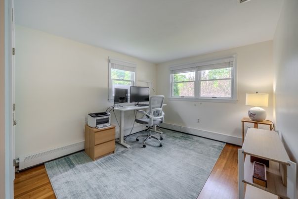 Home Office, Interior, Wood Texture Flooring