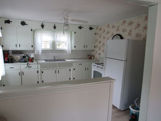 Interior, Kitchen, Wood Texture Flooring
