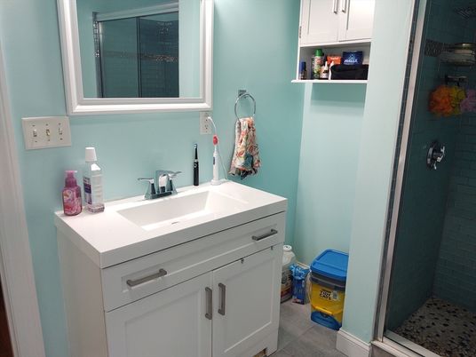 Bathroom, Glass Shower, Interior