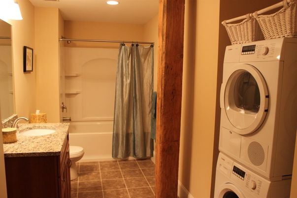 Bathroom, Interior, Recessed Lighting, Utility Closets, Washer