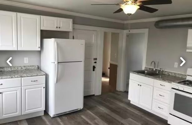 Interior, Kitchen, Wood Texture Flooring