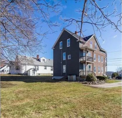 Backyard, Exterior, Facade, Brick Facade, Queen Anne Victorian
