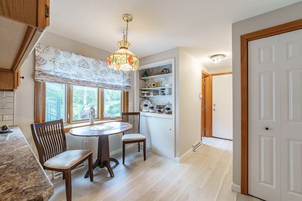 Dining room, Interior, Wood Texture Flooring