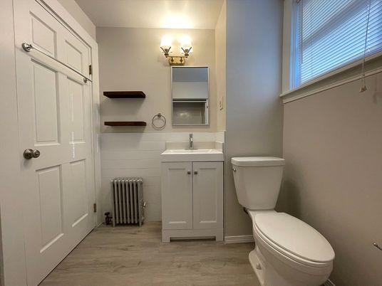 Bathroom, Interior, Wood Texture Flooring