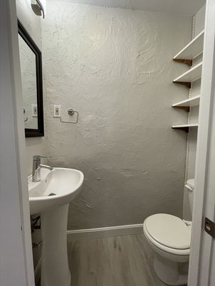 Bathroom, Interior, Wood Texture Flooring