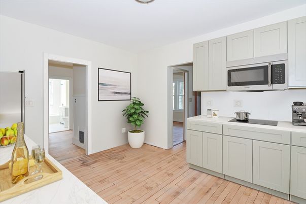 Interior, Kitchen, Wood Texture Flooring