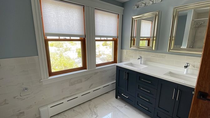 Bathroom, Dual Sink Vanities, Interior, Marble