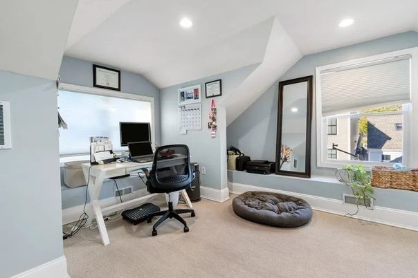 Home Office, Interior, Recessed Lighting
