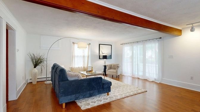 Interior, Living room, Wooden Beams, Wood Texture Flooring