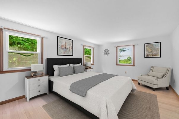 Bedroom, Interior, Wood Texture Flooring