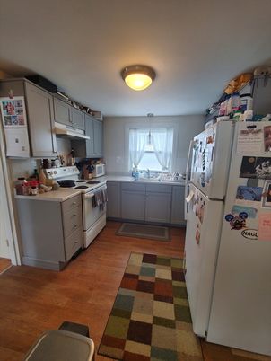 Interior, Kitchen, Wood Texture Flooring