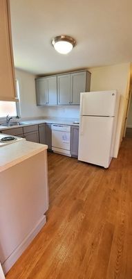 Interior, Kitchen, Wood Texture Flooring