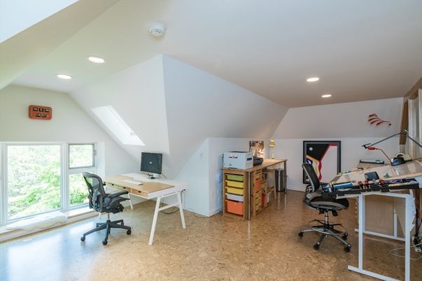 Home Office, Interior, Recessed Lighting