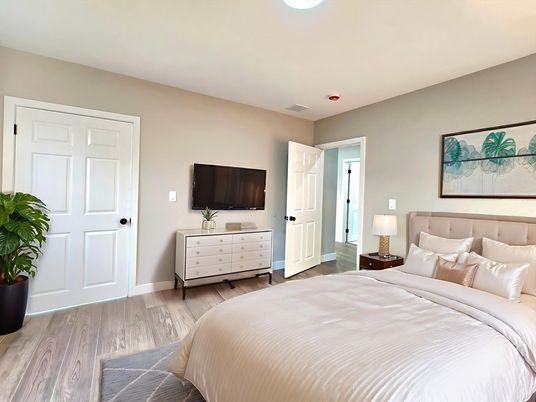 Bedroom, Interior, Wood Texture Flooring