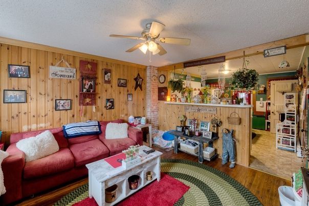 Interior, Living room, Wood Texture Flooring, Wooden Walls