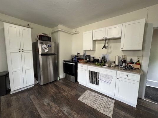 Interior, Kitchen, Wood Texture Flooring