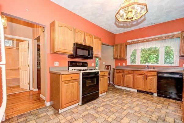 Interior, Kitchen, Wood Texture Flooring