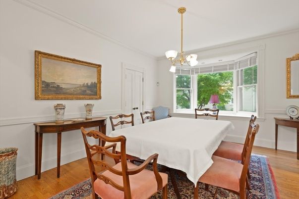 Chandelier, Dining room, Interior, Pendant Lights, Wood Texture Flooring