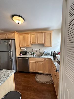 Interior, Kitchen, Wood Texture Flooring