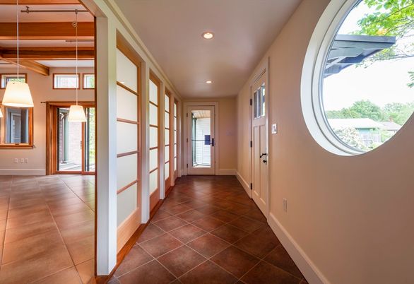 Interior, Pendant Lights, Recessed Lighting, Wooden Beams