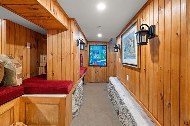 Interior, Recessed Lighting, Wooden Walls
