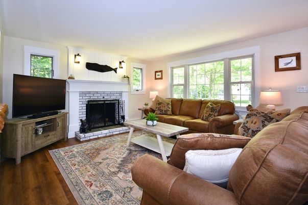 Fireplace, Interior, Living room, Wood Texture Flooring
