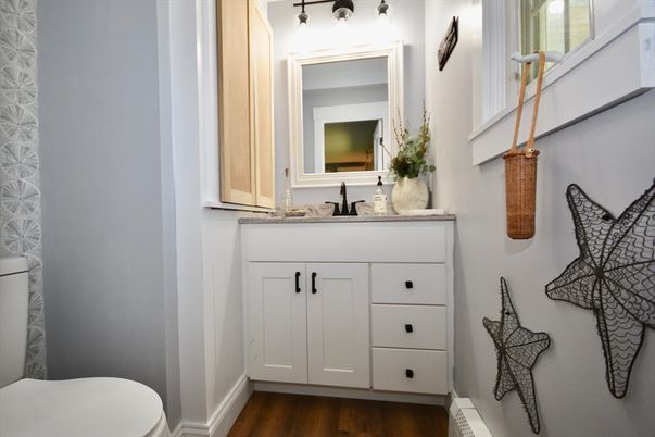Bathroom, Interior, Wood Texture Flooring