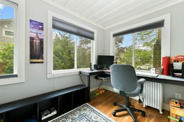 Home Office, Interior, Wood Texture Flooring