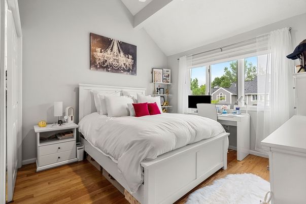 Bedroom, Home Office, Interior, Wood Texture Flooring
