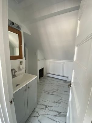 Bathroom, Fireplace, Interior, Marble