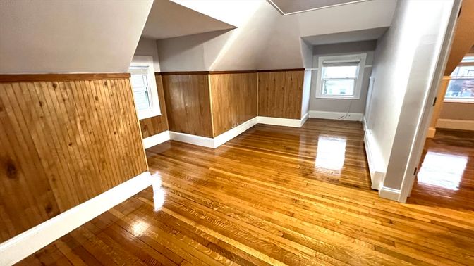 Empty room, Interior, Wood Texture Flooring, Wooden Walls