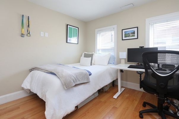 Bedroom, Home Office, Interior, Wood Texture Flooring