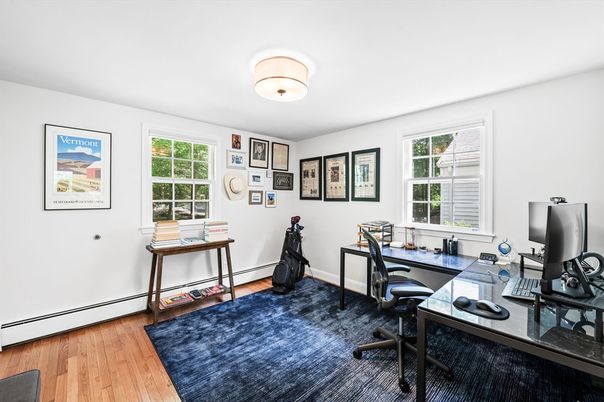 Home Office, Interior, Wood Texture Flooring