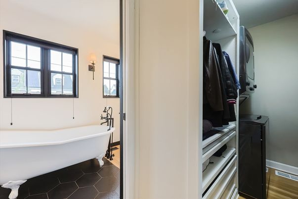 Bathroom, Free Standing Baths, Interior, Wood Texture Flooring