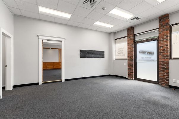 Empty room, Interior, Recessed Lighting, Stone Walls