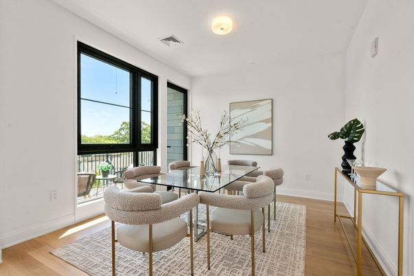 Dining room, Interior, Wood Texture Flooring