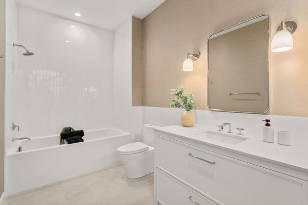Bathroom, Interior, Recessed Lighting